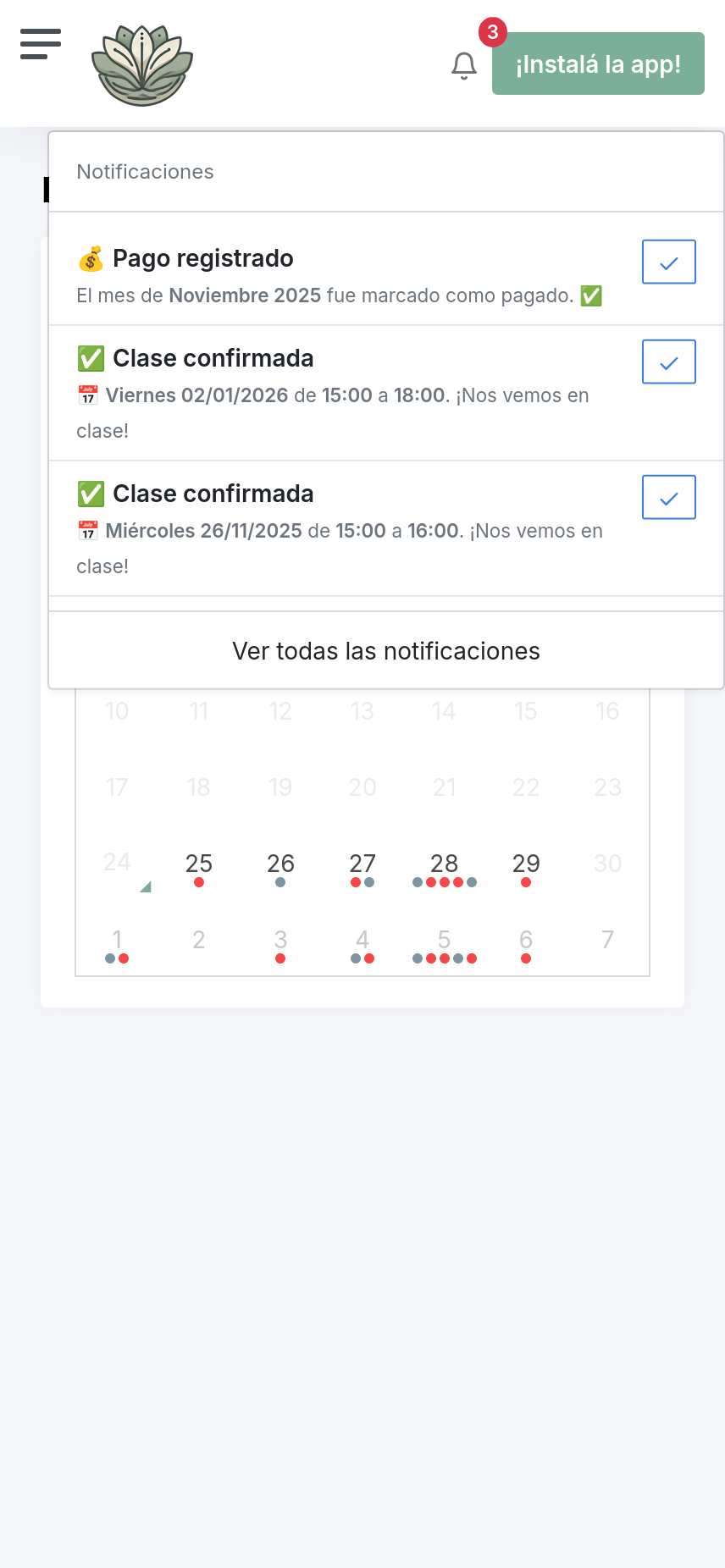Centro de Notificaciones del Alumno